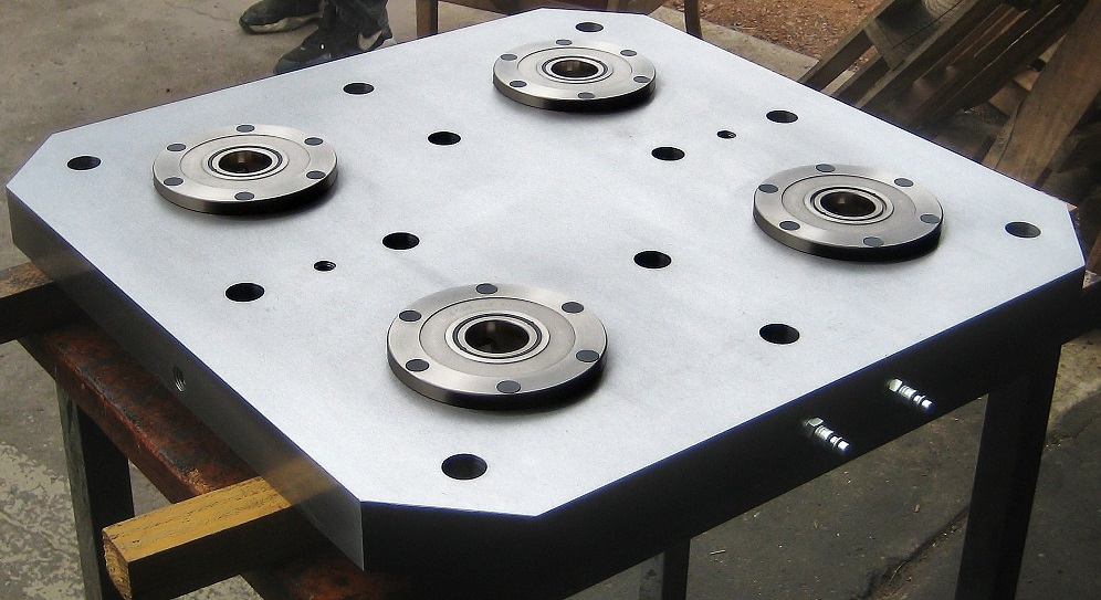 Stevens modular workholding on a CNC setup